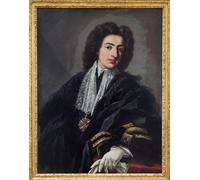 PMEFGJDPE Famoso Arte su Tela Pittura Astratta Retrato de Carlo Albani por Pier Leone Ghezzi per Decorazioni per la Casa 60x90cm