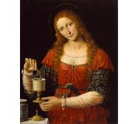 PMEFGJDPE Famoso Arte su Tela Pittura Astratta Santa María Magdalena de Bernardino Luini per Decorazioni per la Casa 60x90cm