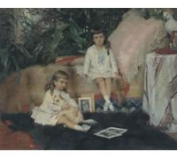 PMEFGJDPE Famoso Arte su Tela Pittura Astratta Suuriruhtinaat Ja Boris Vladimirovit Lapsina Albert Edelfelt per Decorazioni per la Casa 60x90cm