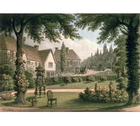 PMEFGJDPE Famoso Arte su Tela Pittura Astratta Vista desde mi propia cabaña en Essex por Humphry Repton per Decorazioni per la Casa 60x90cm