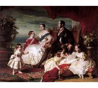 PMEFGJDPE Famoso Poster Murale Poster Parete Quadri Alberto y los niños de Xaver Winterhalter per la Decorazione Domestica dell'ufficio 60x90cm