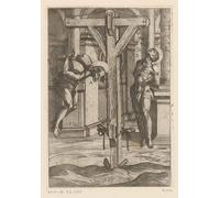 PMEFGJDPE Famoso Poster Murale Poster Parete Quadri Colgado en la cruz de Antonio Tempesta per la Decorazione Domestica dell'ufficio 60x90cm