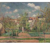 PMEFGJDPE Famoso Poster Murale Poster Parete Quadri Jardín a pleno sol de Camille Pissarro per la Decorazione Domestica dell'ufficio 60x90cm