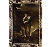 PMEFGJDPE Famoso Poster Murale Poster Parete Quadri Marius meditando entre las ruinas de Cartago Circa por Salvator Rosa per la Decorazione Domestica dell'ufficio 60x90cm