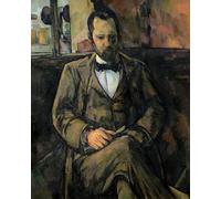 PMEFGJDPE Famoso Poster Murale Poster Parete Quadri Retrato de Ambroise Vollard de Paul Cézanne per la Decorazione Domestica dell'ufficio 60x90cm