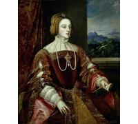 PMEFGJDPE Famoso Poster Murale Poster Parete Quadri Retrato de la emperatriz Isabel de Portugal de Tiziano Vecelli per la Decorazione Domestica dell'ufficio 60x90cm