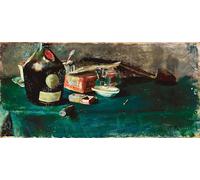 PMEFGJDPE Famoso Stampa Pittura Arte Murale Della Pittura Bodegón con una botella Dom Christian Krohg per L'arredamento del Soggiorno 60x90cm