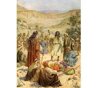 PMEFGJDPE Famoso Stampa Pittura Arte Murale Della Pittura el Informe de los espías y la protesta de la Biblia de Caleb por William Brassey Hole per L'arredamento del Soggiorno 60x90cm