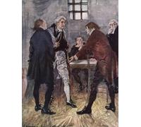 PMEFGJDPE Famoso Stampa Pittura Arte Murale Della Pittura Ilustración para el vicario de Wakefield por Edmund Sullivan per L'arredamento del Soggiorno 60x90cm