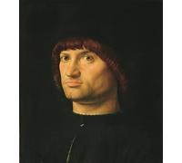 PMEFGJDPE Famoso Stampa Pittura Arte Murale Della Pittura Retrato de un hombre o el condotiero de Antonello Da Messina per L'arredamento del Soggiorno 60x90cm