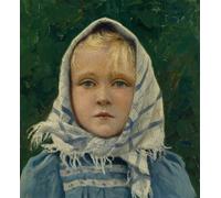 PMEFGJDPE Famoso Stampa Pittura Arte Murale Della Pittura Retrato de una niña de Paul Gustave per L'arredamento del Soggiorno 60x90cm