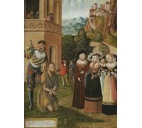 PMEFGJDPE Famoso Stampa Pittura Arte Murale Della Pittura Santo en un paisaje de Lucas Cranach el Viejo per L'arredamento del Soggiorno 60x90cm