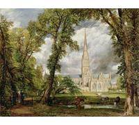 PMEFGJDPE Famoso Stampa Pittura Arte Murale Della Pittura Vista de la Catedral de Salisbury desde los terrenos del obispo por John Constable per L'arredamento del Soggiorno 60x90cm