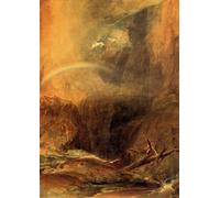 PMEFGJDPE Famoso Stampa Tela Poster Artistico Poster el Puente del San Gotardo Mallord William Turner per L'arredamento Della Camera da Letto 60x90cm