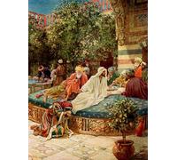 PMEFGJDPE Famoso Stampa Tela Poster Artistico Poster Jesús perdona a una mujer pecadora Biblia por William Brassey Hole per L'arredamento Della Camera da Letto 60x90cm