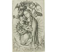 PMEFGJDPE Famoso Stampa Tela Poster Artistico Poster la dama de la media luna coronada por un artista famoso per L'arredamento Della Camera da Letto 60x90cm