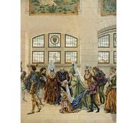 PMEFGJDPE Famoso Stampa Tela Poster Artistico Poster Margarita Archiduquesa de Austria Hija de Maximiliano de Habsburgo per L'arredamento Della Camera da Letto 60x90cm