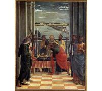 PMEFGJDPE Famoso Stampa Tela Poster Artistico Poster Pintura de la Muerte de la Virgen de Andrea Mantegna per L'arredamento Della Camera da Letto 60x90cm