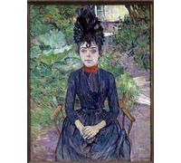 PMEFGJDPE Famoso Stampa Tela Poster Artistico Poster Retrato de Justine Dieuhl Pintura de Henri De Toulouse Lautrec per L'arredamento Della Camera da Letto 60x90cm