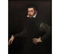 PMEFGJDPE Famoso Stampa Tela Poster Artistico Poster Retrato de un caballero de Tintoretto per L'arredamento Della Camera da Letto 60x90cm
