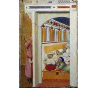 PMEFGJDPE Poster Murale Aprendiendo que un padre no puede proporcionar una dote matrimonial a sus tres hijas jóvenes por Ambrogio Lorenzetti per la Decorazione Domestica dell'ufficio 60x90cm