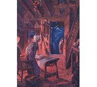 PMEFGJDPE Poster Murale Poster Parete Quadri la puerta se abrió de golpe y en el umbral la mujer sobresaltada vio a una niña de C. Wilhelm per la Decorazione Domestica dell'ufficio 60x90cm