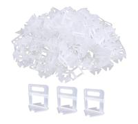 PMELCXD 200 Pezzi Sistema Di Livellamento Delle Piastrelle,1mm Distanziatori per Piastrelle,per Piastrelle, Avimenti, Utensili(bianco)