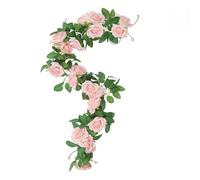 PMELCXD Ghirlanda di Fiori di Peonia Artificiale - Decorazioni Floreali Giganti da Otoombre Rosa, Fiori Simulati Appesi, Ghirlanda di Fiori Artificiali, Perfetta per Tutti Gli Angoli della Tua Casa.