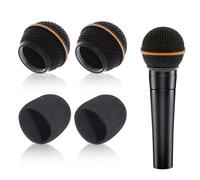 PMELCXD Set di Griglie di Ricambio per Microfono - Con Griglia in Metallo di Alta Qualità e Spugna Interna, Compatibile con Microfoni di Modello SM58, SM58S, SM58LC, SA-M30, SV100, Beta A