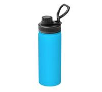 Pmhmer Borraccia termica sportiva in tinta unita, colore azzurro, 510 g, leggera e a prova di perdite, adatta per viaggi di fitness all'aperto, semplice ed elegante.