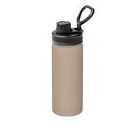 Pmhmer Borraccia termica sportiva in tinta unita, marrone chiaro, 510,3 g, leggera e a prova di perdite, adatta per viaggi di fitness all'aperto, semplice ed elegante.