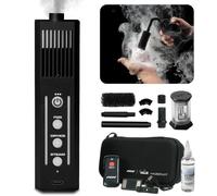 PMI SmokeNINJA PRO - Macchina antinebbia portatile, protezione da surriscaldamento, 3 minuti, uscita singola esplosione, 3 volte più veloce, controllo USB-C per effetto nebbia, vapore e ghiaccio secco