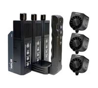 PMI SmokeNINJA PRO - Nebbia portatile, kit da 3 unità con uscita da 1500 W, 3 minuti di uscita singola, 3 volte più veloce, controllo USB-C, per fotografia, eventi all'aperto, feste, Halloween (kit di