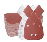 PMIQSA 100 Pezzi Abrasivi per Levigatrice Mouse 93x168mm Fogli Abrasivi a 4 fori a Strappo Assortiti 320 Grana per Levigare e Lucidare