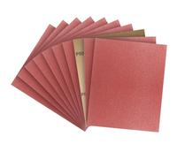 PMIQSA Carta Abrasiva 10 Pezzi, 230x280mm Carta Vetrata in Grane 80 Sandpaper, per la Lucidatura Fine di Legno, Metallo Resine e Plastica