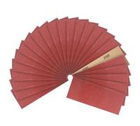 PMIQSA Carta Abrasiva 24 Pezzi, 230x93mm Carta Vetrata in Grane 80 Sandpaper, per la Lucidatura Fine di Legno, Metallo Resine e Plastica