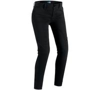 PMJ Santiago Jeans da moto donna, nero, Taglia 27