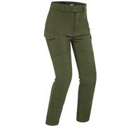 PMJ Sidney Pantaloni tessili moto da donna, verde, taglia 34 per donne