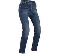 PMJ Victoria Jeans da moto da donna, blu scuro, Taglia 34