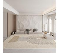 Pmnadfdag Tappeto Salotto Grandi 200 x 300 cm Tappeto Antiscivolo per Sala da Pranzo Camera da letto Soggiorno Linee geometriche moderne beige marrone