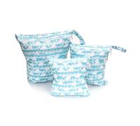 Pmnzdy Wetbag Pannolini 3 Pezzi Borsa per Pannolini Sacchetto Riutilizzabile Lavabili Organizzatore Del Pannolino Bag con Zip Wetbag per Bambini, Borsa per Viaggi, Spiaggia, Gym 1#