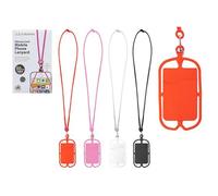 PMS Cordino per telefono in silicone, universale, in colori vivaci, comodo ed elegante, accessorio perfetto per gli spostamenti, 1 pezzo