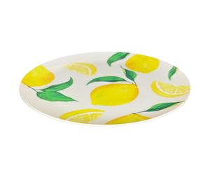 PMS International Piatto In Plastica Riutilizzabile 11' / 28cm Giallo Verde