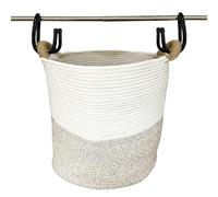 Pmsanzay Confezione da 2 ganci portaoggetti per armadio, ganci in corda di cotone per armadio, grandi ganci per appendere borse, borse, cinture, cappelli, zaini, jeans, senza cesto portaoggetti