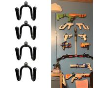 Pmsanzay Confezione da 4 organizer universale per controller di gioco, supporto da parete per Nintendo Wii Remote Controller Accessori