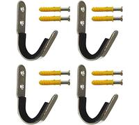 Pmsanzay - Supporto da parete con spada da spada, con strisce di feltro, in metallo, confezione da 4