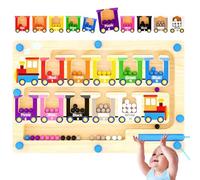 Pmueuff Giochi Montessori 2 3 4 5 6 Anni, Labirinto Magnetico dei Colori e dei Numeri, Imparare i Colori Gioco di Conteggio Ordinamento, Motricità Fine, Giochi Montessori per Bambini e Bambine