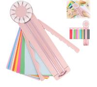 Pmueuff Mini Taglierina per Carta, 12 in 1 Taglia Carta Manuale con Lama Rotante a 360° e Righello di Estensione Taglierina Carta Portatile Multiuso per Carta, Foto, Etichette, Carta Artigianale