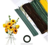 Pmueuff Scovolini Colorati per Lavoretti, 300 Pezzi Girasole Scovolini Ciniglia per Lavoretti Kit per Scovolini Colorati per Lavoretti Steli di Ciniglia per Fai da Te Decorativi Artigianato