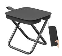 Pmueuff Sgabello Pieghevole Portatile, Mini Sgabello Pieghevole da Campeggio, Mini Sedia Pieghevole Portatile, Sedile Piccolo Pieghevole, Sgabello da Pesca Foldable Leggero per Campeggio, Viaggi